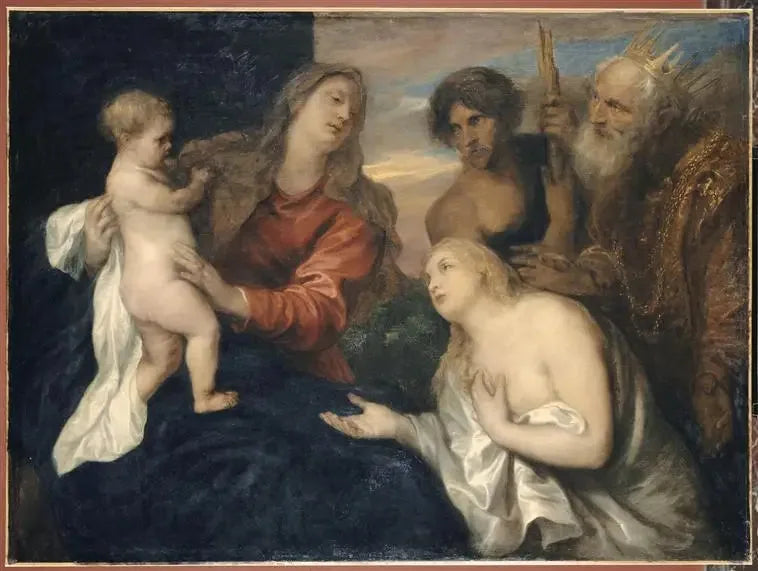 La Virgen, el Niño Jesús y los Tres Repentidos - Antoine van Dyck