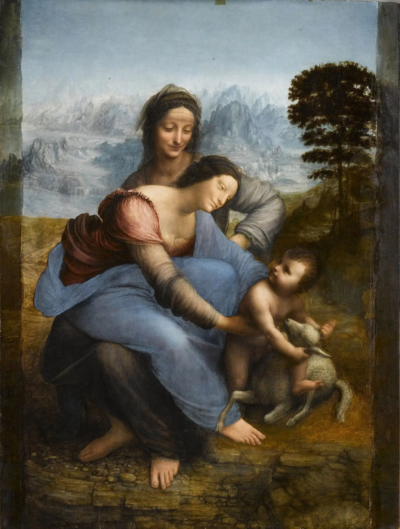 La Virgen, el Niño Jesús y santa Ana - Leonardo da Vinci