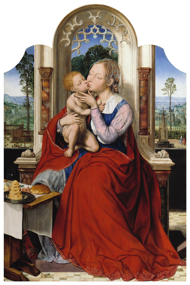 La Virgen María entronizada - Quentin Metsys