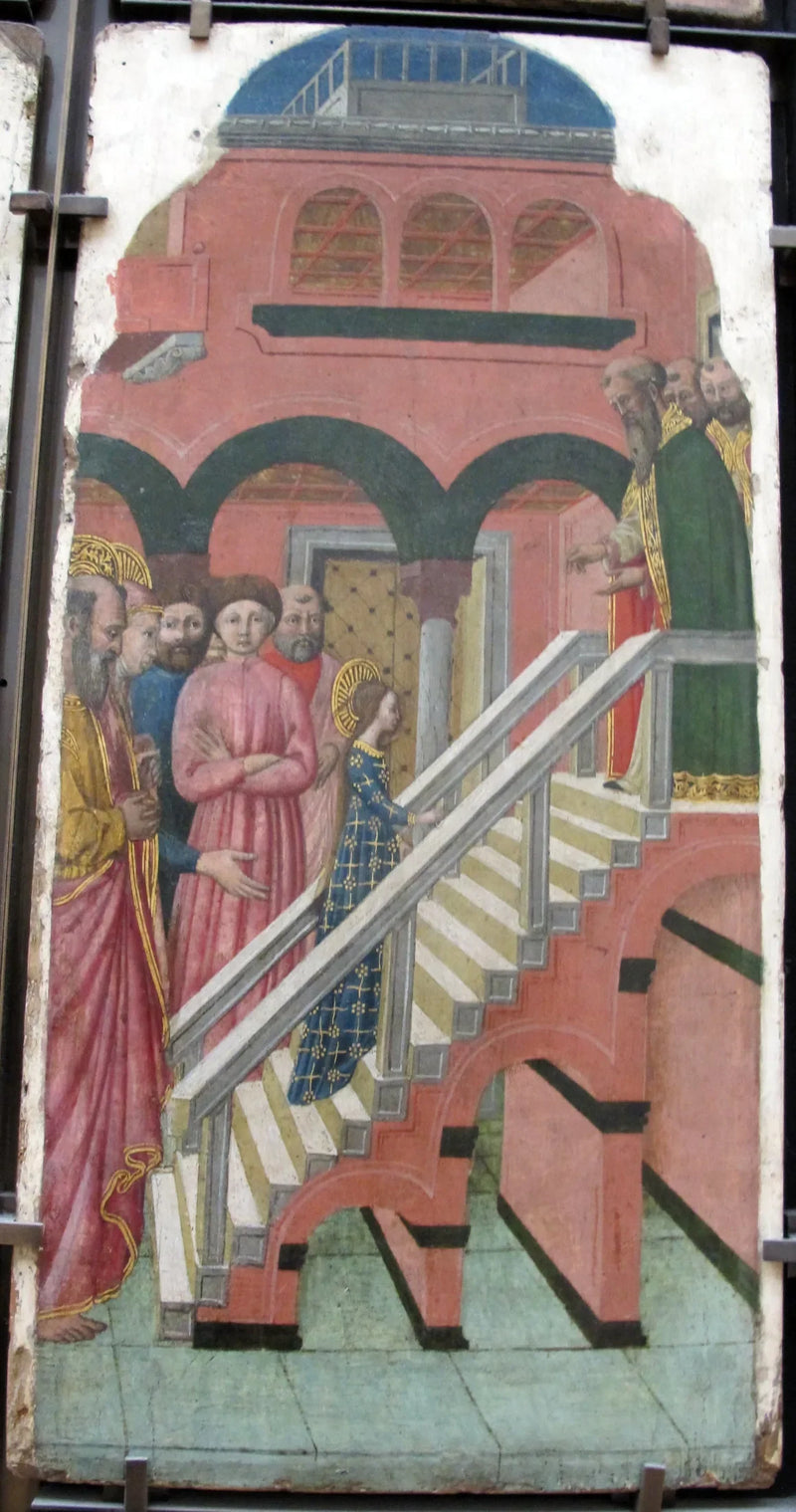La Virgen subiendo los grados del Templo - Giovanni Francesco da Rimini