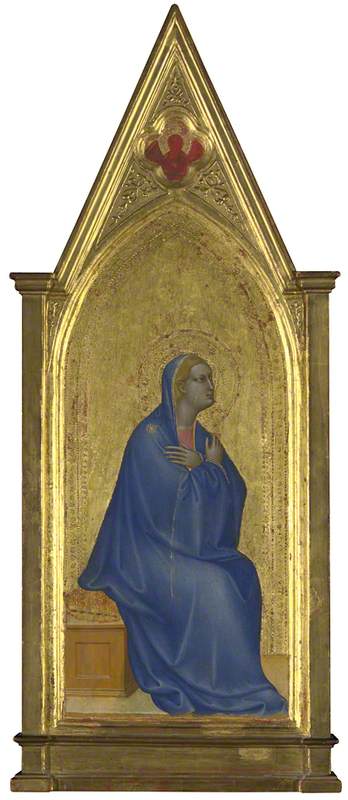 La Virgen: Panel del Pináculo Izquierdo - Giovanni da Milano