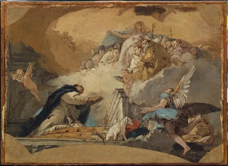 La Virgen recibiendo las oraciones de san Domingo - Giovanni Battista Tiepolo