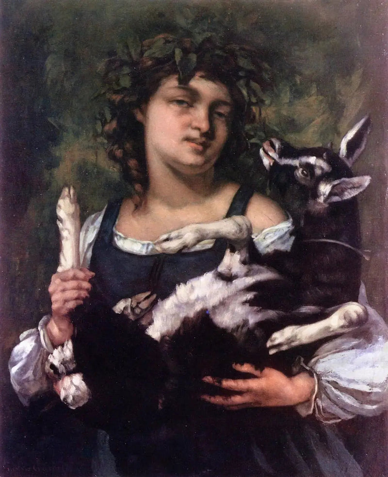 La Villageoise au cabrito - Gustave Courbet
