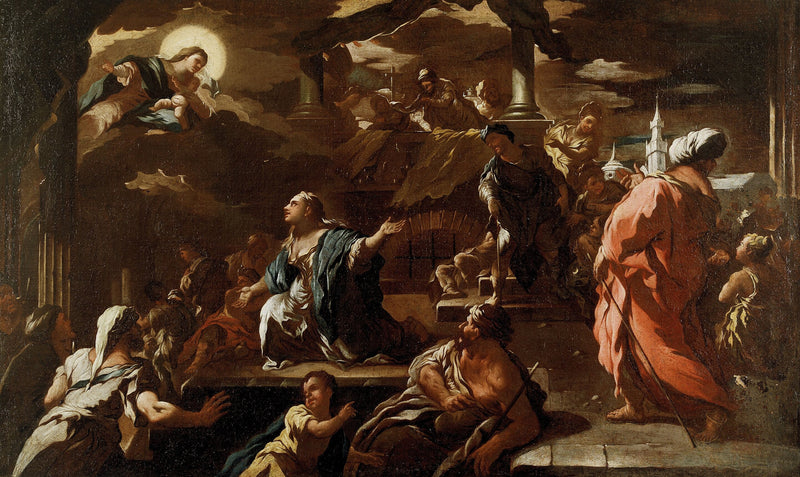 La visión de María la Egipcia - Luca Giordano