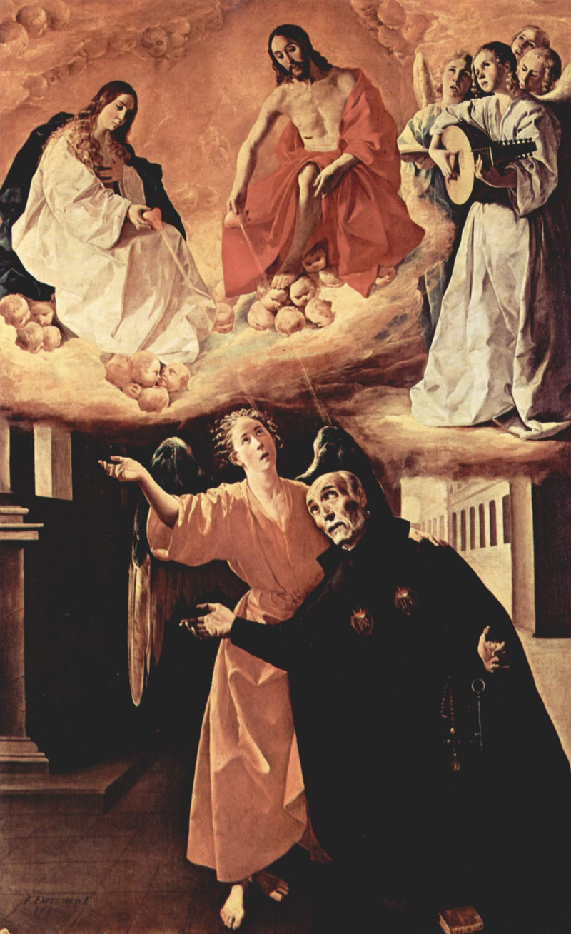 La visión de San Alonso Rodríguez - Francisco de Zurbarán