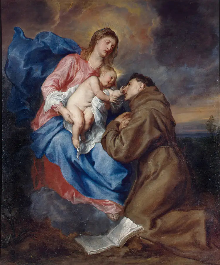 La visión de San Antonio de Padua, circa 1629 - Antoine van Dyck