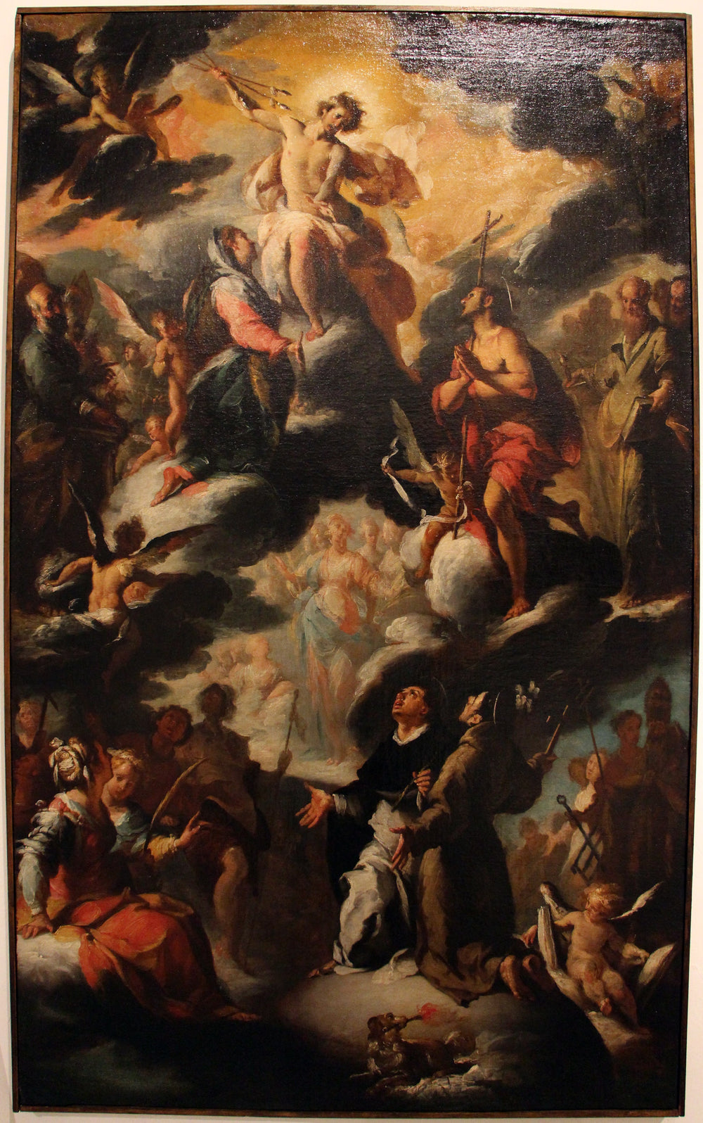 La vision de saint Dominique - Bernardo Strozzi image 1 copie peinte à la main à l’huile