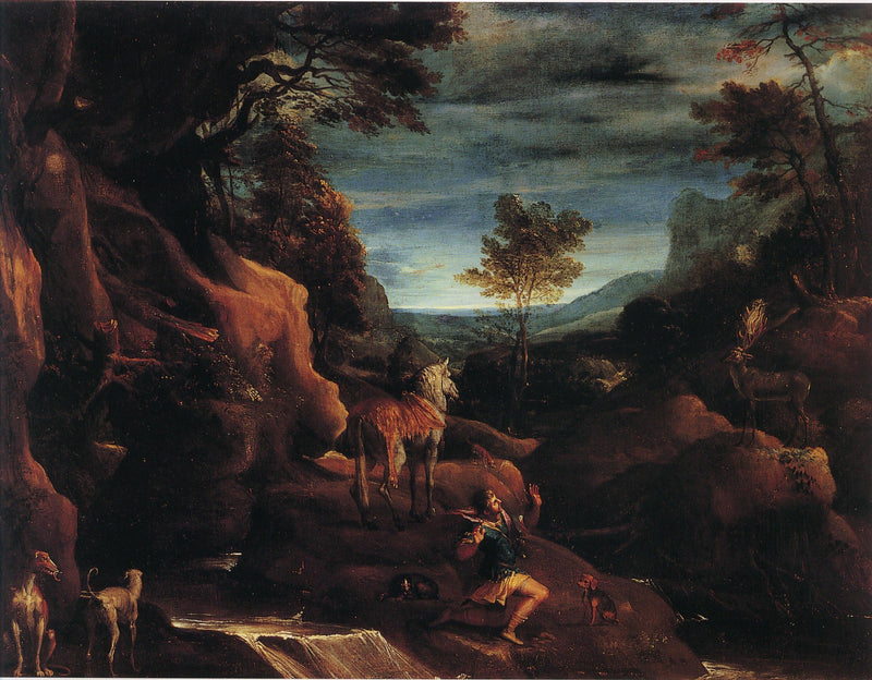 La visión de San Eustaquio - Annibale Carracci