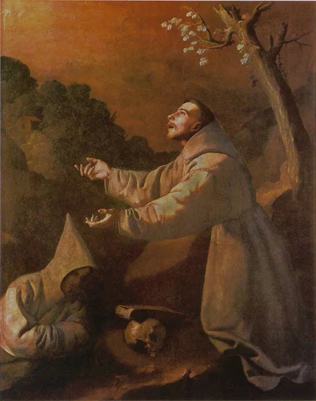 La visión de san Francisco - Francisco de Zurbarán