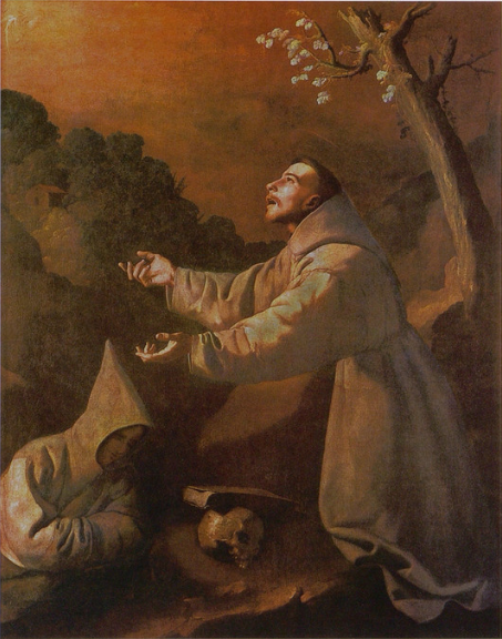 La visión de san Francisco - Francisco de Zurbarán