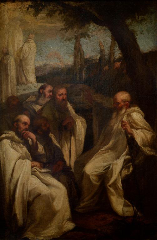 La visión de san Romualdo - Andrea Sacchi