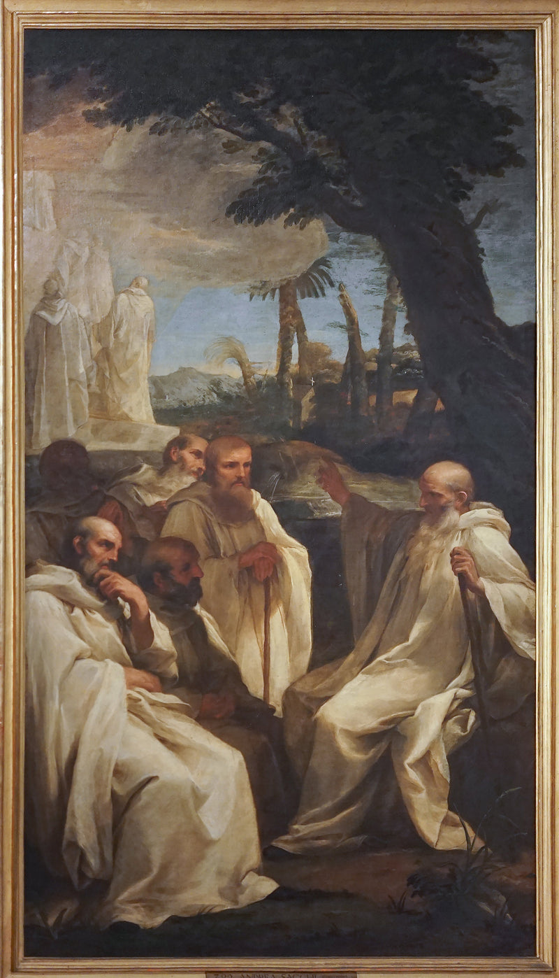 La visión de san Romualdo - Andrea Sacchi