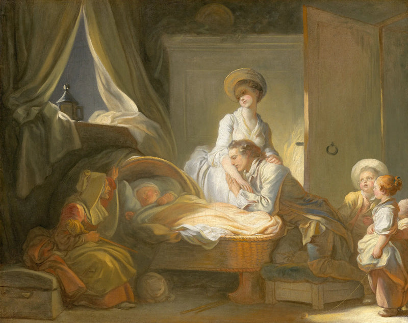 La visita a la niñera - Jean-Honoré Fragonard