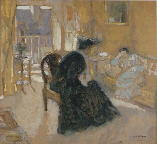 La visita en casa de Madame Hessel - Édouard Vuillard