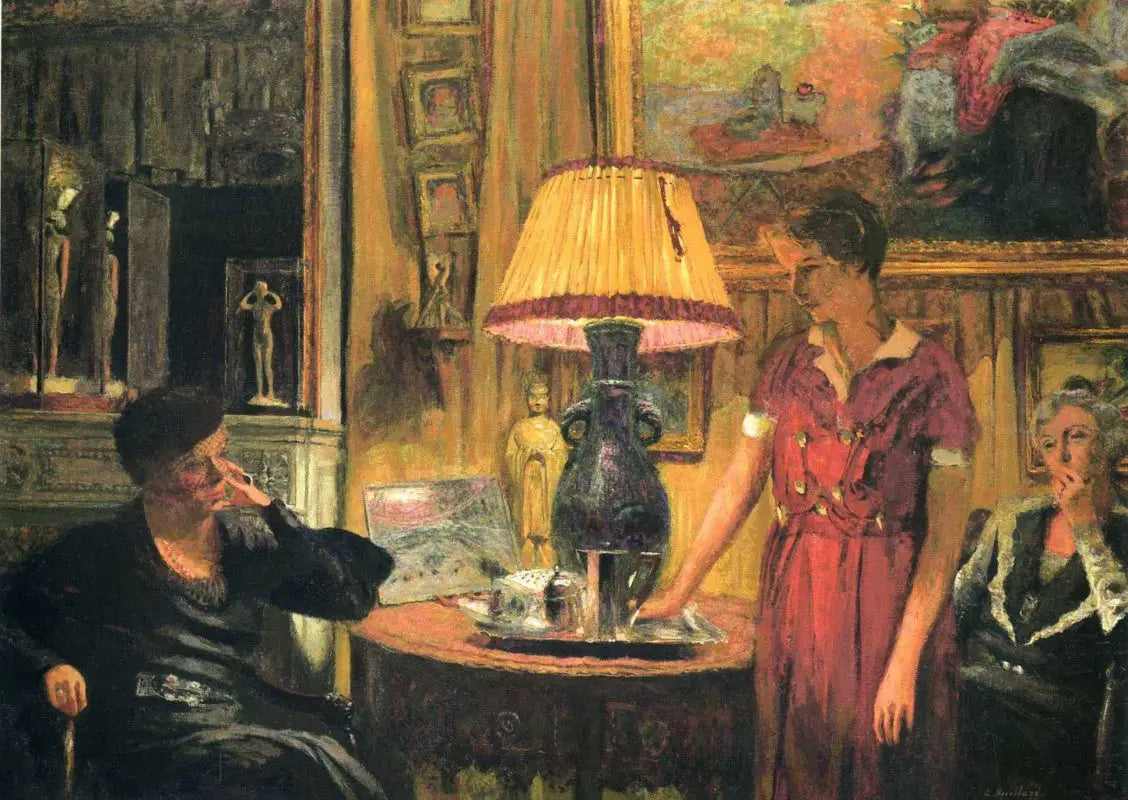 La visite chez Madame Hessel - Édouard Vuillard - Alpha Reproduction