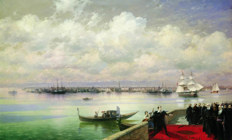 La visita de Byron a los Mekhitaristas en San Lazzaro - Ivan Aïvazovski