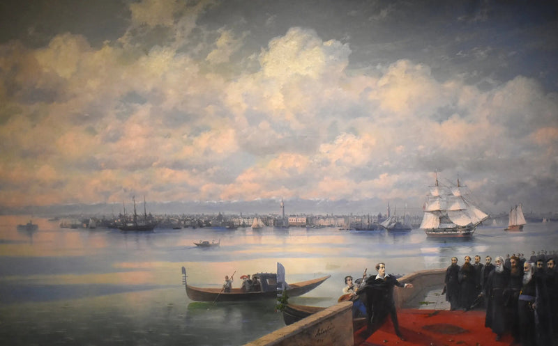 La visita de Byron a los Mekhitaristas de la isla de Surb Ghazar - Ivan Aïvazovski
