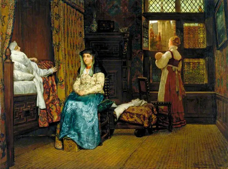 La Visita: Un Interior Holandés - Lawrence Alma-Tadema