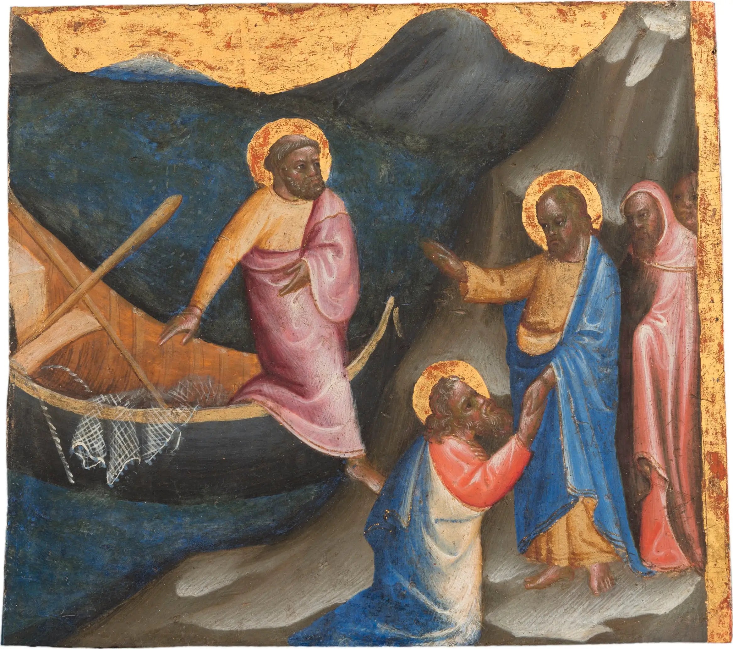 La vocation des saints Pierre et André - Gentile da Fabriano image 1 copie de tableau peinte à la main