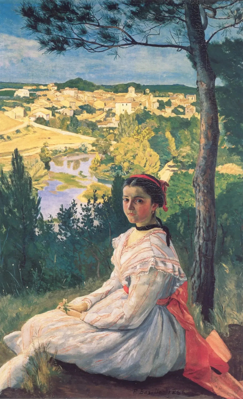 La Vista del pueblo - Frédéric Bazille