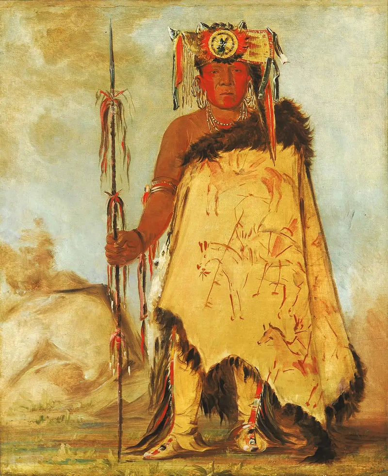 La-wée-re-coo-re-shaw-wee, jefe de guerra, un Pawnee republicano - George Catlin