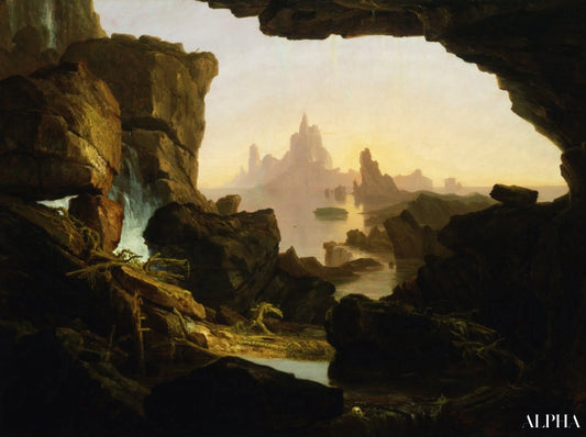 L'abaissement des eaux du déluge - Thomas Cole - Reproductions de tableaux et peintures haut de gamme