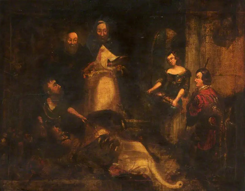 La abadía de Bolton en tiempos antiguos - Edwin Henry Landseer