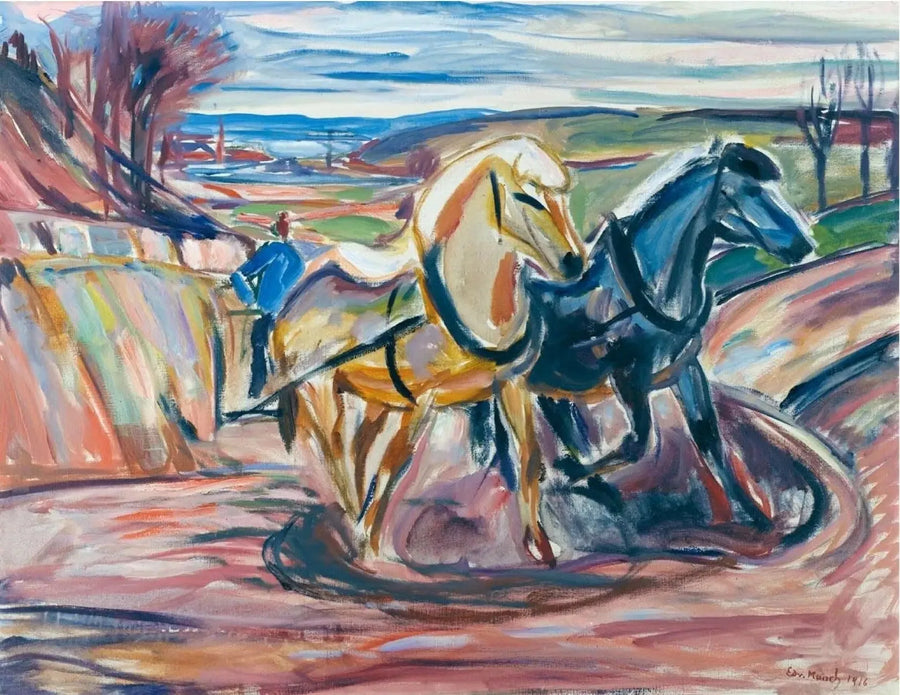 Labranza de primavera - Edvard Munch