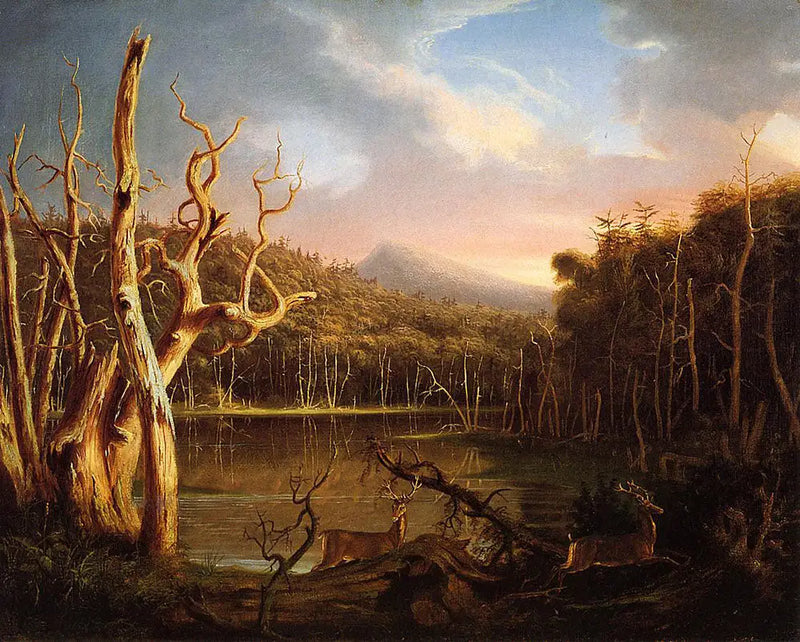 Lago de los árboles muertos - Thomas Cole