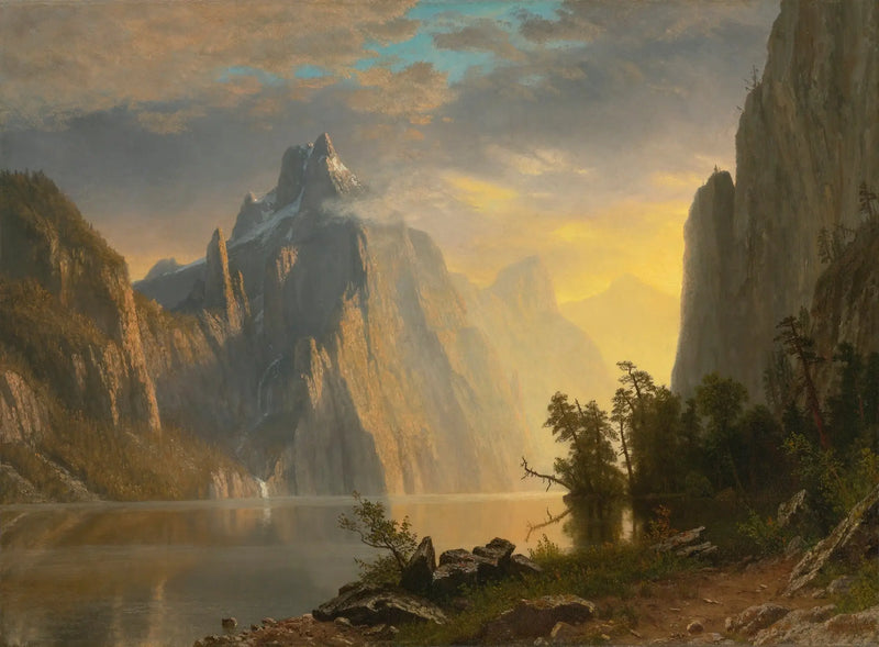 Lago en la Sierra Nevada - Albert Bierstadt