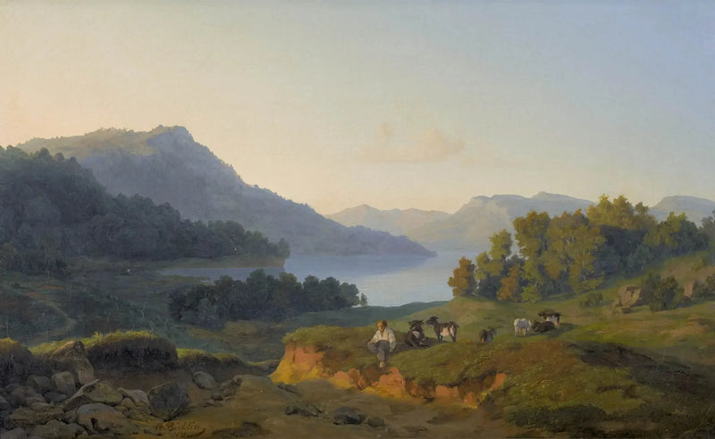 Lago de montaña - Arnold Böcklin