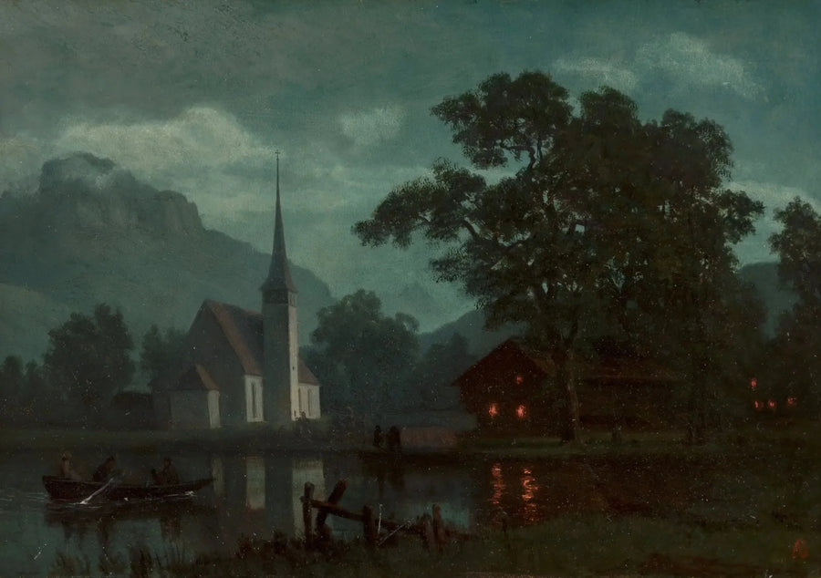 Lago de los Cuatro Cantones, Suiza - Albert Bierstadt