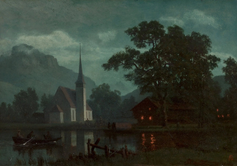 Lago de los Cuatro Cantones, Suiza - Albert Bierstadt