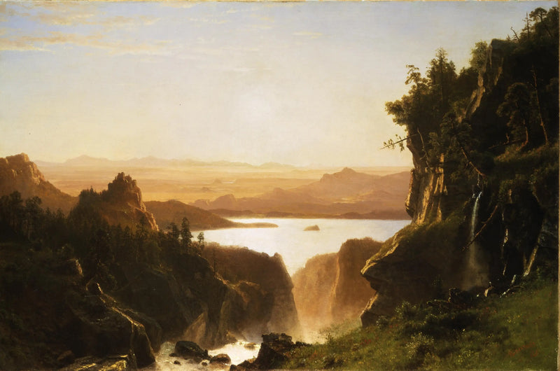 Isla Lac, cadena de Wind River, Wyoming - Albert Bierstadt