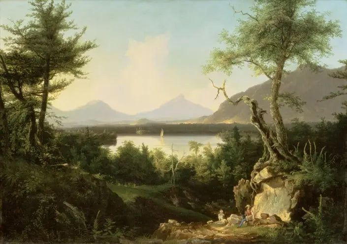 Lac Winnepesaukee - Thomas Cole image 1 copie de tableau peinte à la main