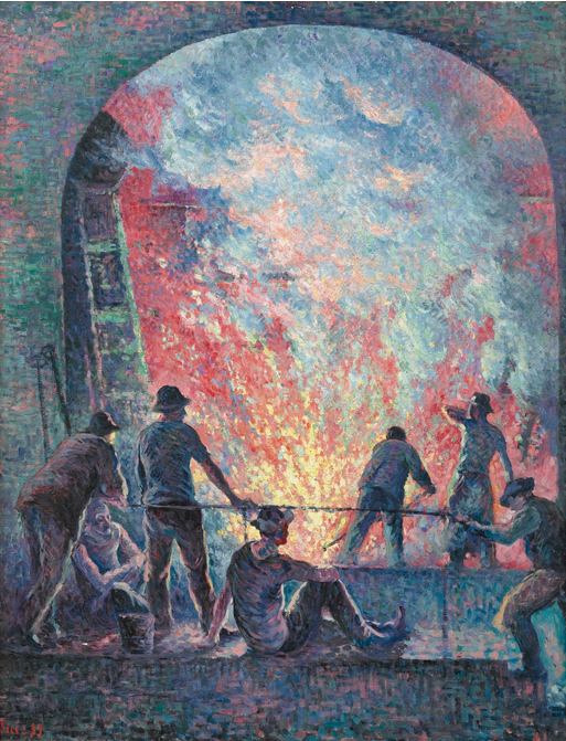 La acerería - Maximilien Luce