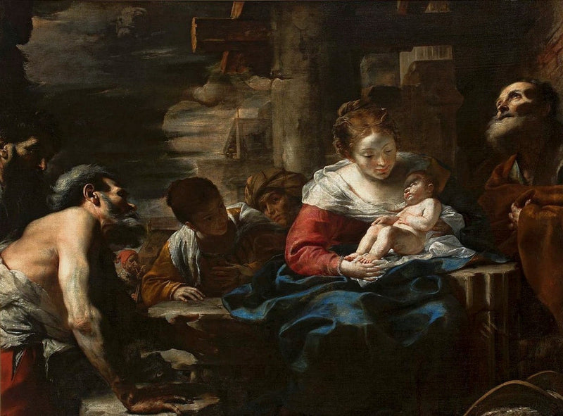 La adoración de los pastores - Mattia Preti