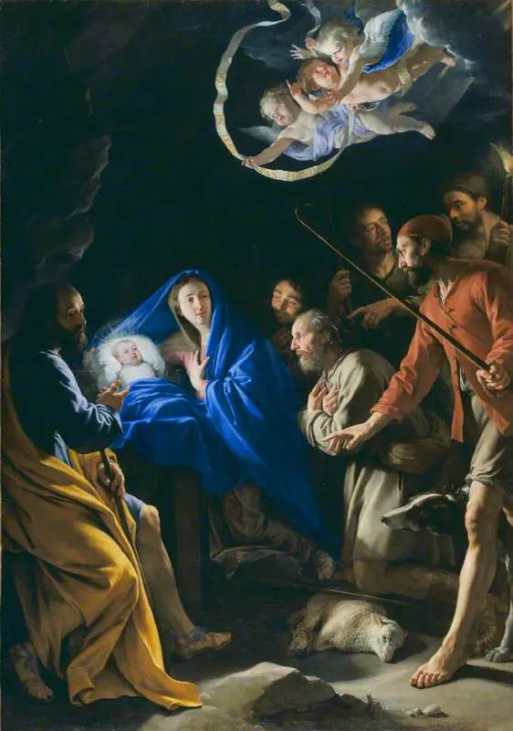 La adoración de los pastores - Philippe de Champaigne