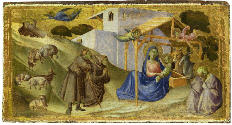 La adoración de los pastores - Taddeo Gaddi