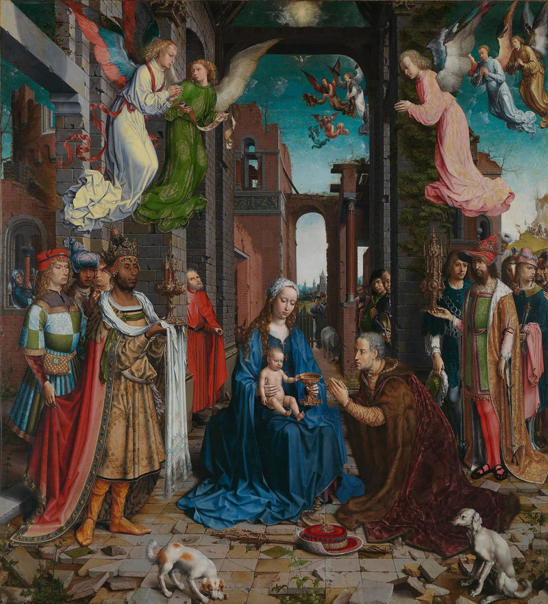 La adoración de los Reyes Magos - Jan Gossaert