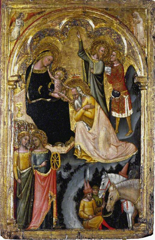 La adoración de los Reyes Magos - Vitale da Bologna