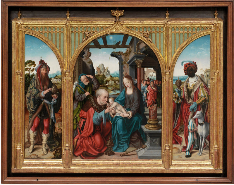 La adoración de los Reyes Magos - Joos van Cleve