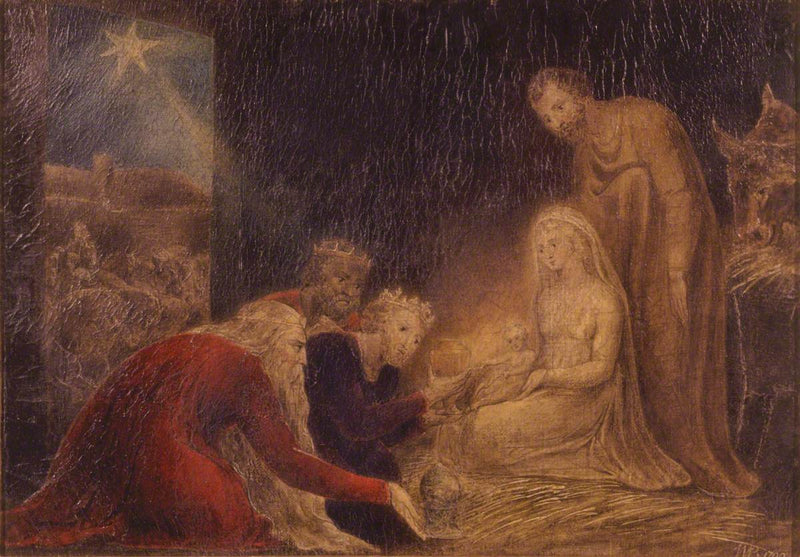 La adoración de los Reyes Magos - William Blake