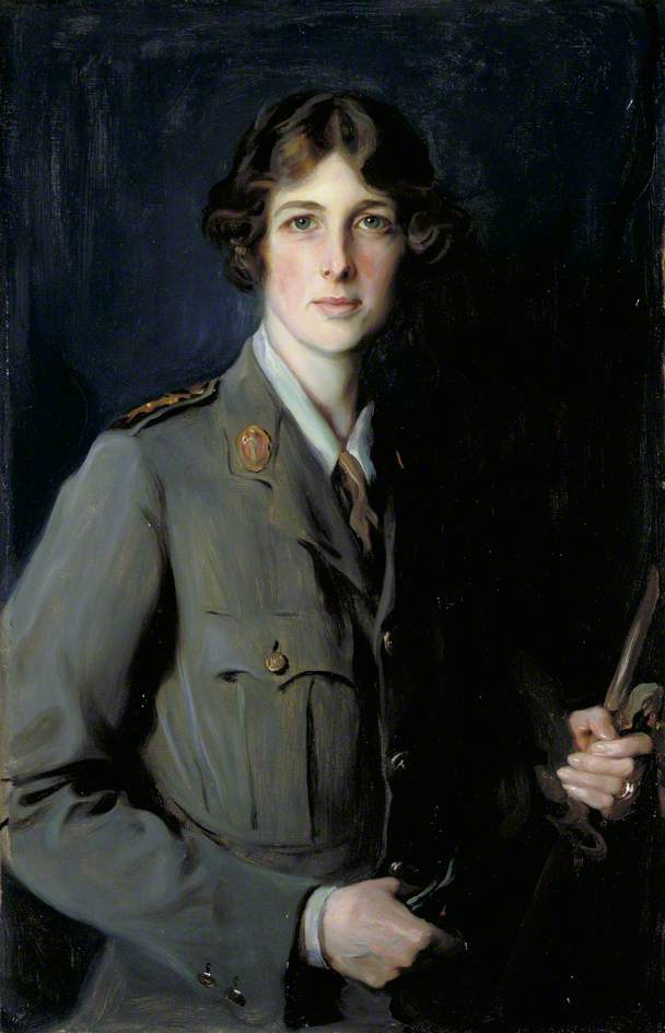 Lady Edith Helen Chaplin, marquesa de Londonderry, DBE (1878-1959), con el uniforme del Cuerpo Auxiliar de Mujeres - Philip de Laszlo