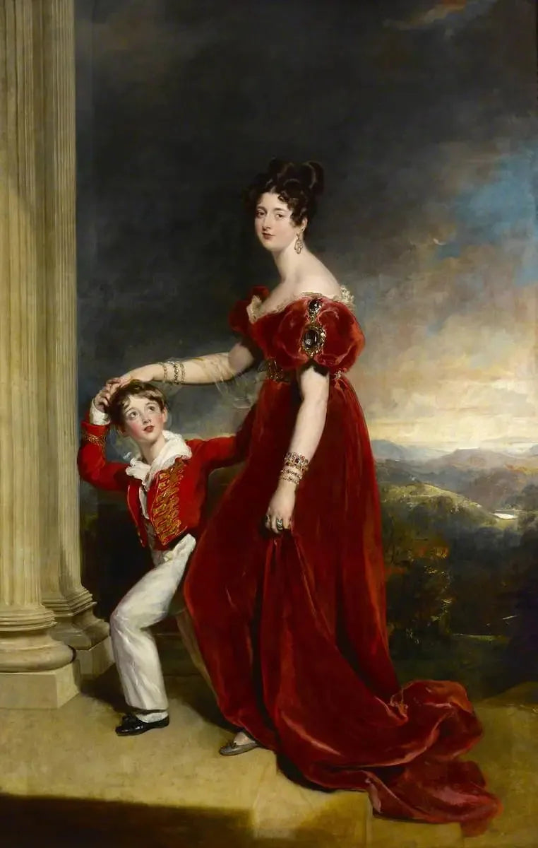Lady Frances Anne Emily Vane-Tempest, marquesa de Londonderry (1800-1865) y su hijo George Henry Robert Charles William Vane-Tempest, vizconde de Seaham, más tarde 5º marqués de Londonderry (1821-1884) - Thomas Lawrence