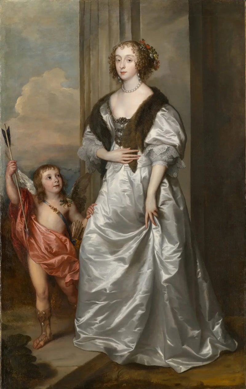Lady Mary Villiers, futura duquesa de Richmond y Lennox, con Charles Hamilton, Lord Arran - Antoine van Dyck