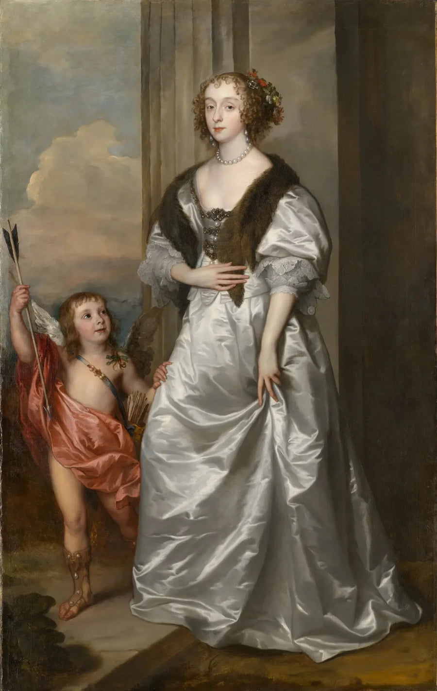 Lady Mary Villiers, futura duquesa de Richmond y Lennox, con Charles Hamilton, Lord Arran - Antoine van Dyck