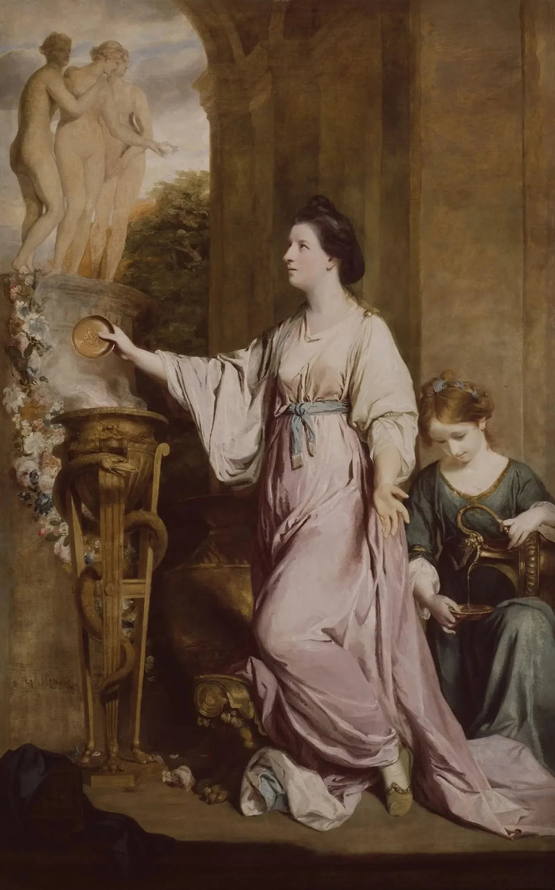 Lady Sarah Bunbury sacrificándose a las Gracias - Joshua Reynolds