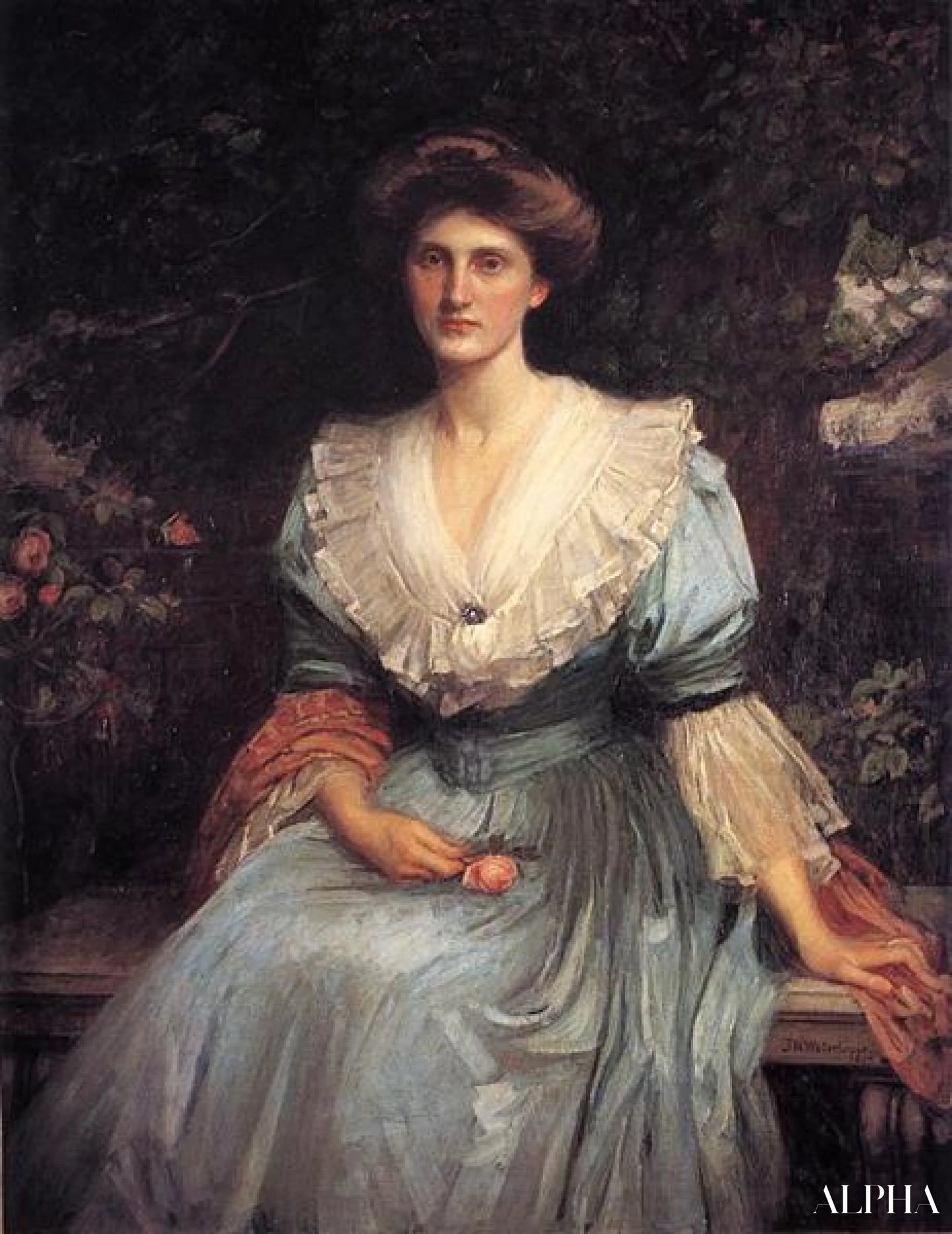 Reproduction du tableau « Lady Violet Henderson- John William Waterhouse » par Alpha Reproduction en peinture à l’huile