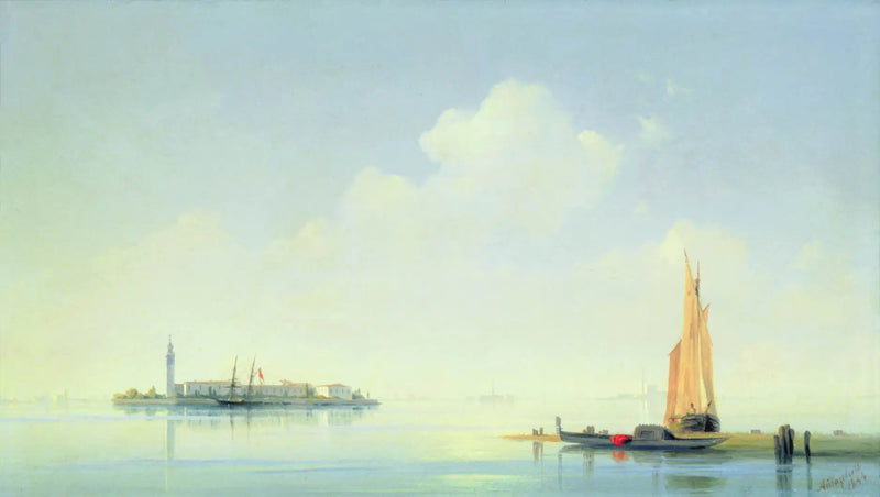 Laguna veneciana. Vista de la isla de San Giorgio. - Ivan Aïvazovski